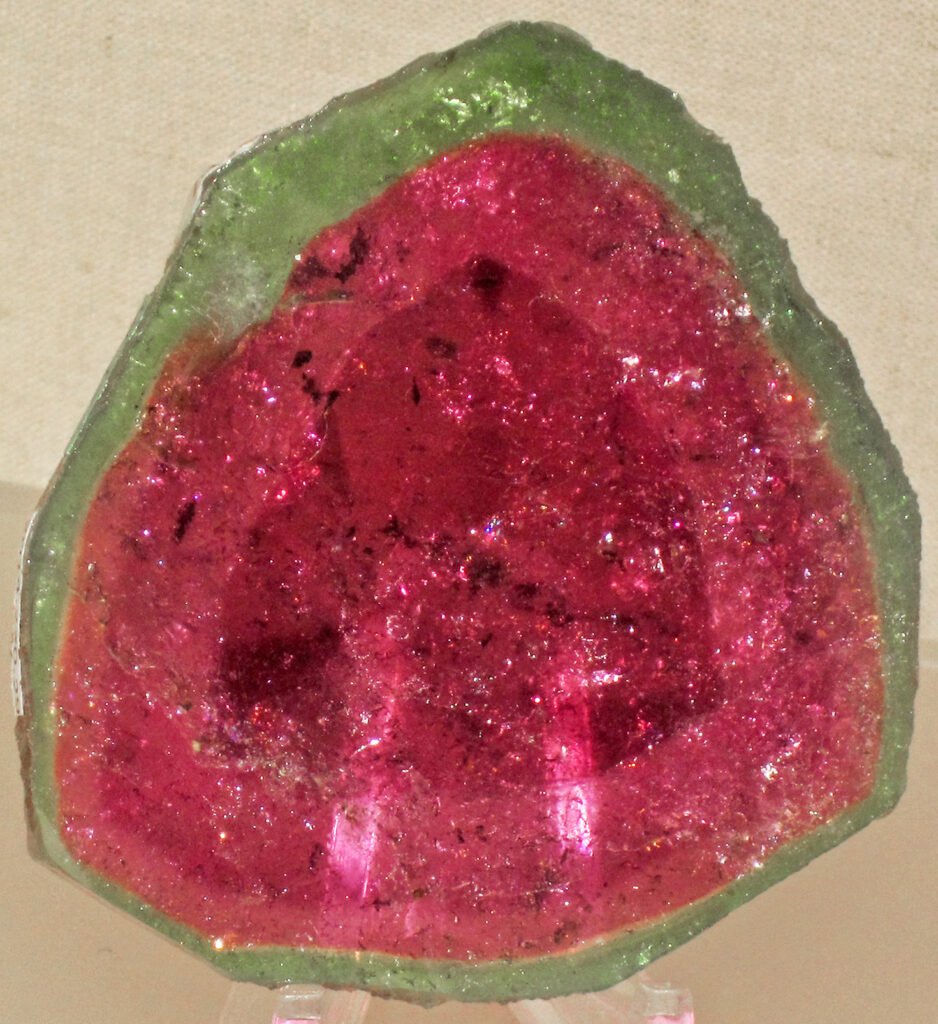 Elbaite tourmaline crystals from the Dunton Quarry in Newry, Maine